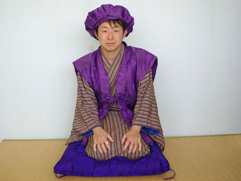 古希、喜寿祝い紫ちゃんちゃんこセット